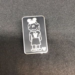 Disney Parks Car Sticker Pins Young  Girl Child - Hidden Mickey